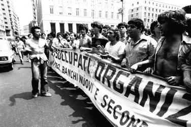 MANIFESTAZIONE DISOCCUPATI ORGANIZZATI