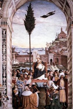 PAPA PIO II SECONDO PONTEFICE DA INIZIO ALLA SECONDA CROCIATA