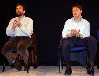 NANNI MORETTI CON CORRADO GUZZANTI