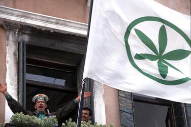 LEGA NORD MANIFESTAZIONE GUARDIA PADANA DEVOLUTION MILITANTI LEGHISTI