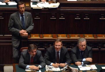 GIANFRANCO FINI POLITICO AN MARIO LANDOLFI POLITICO AN ADOLFO URSO AN ALTERO MATTEOLI AN