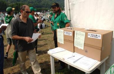 LEGA NORD PONTIDA BANDIERE REFERENDUM LIRA EURO