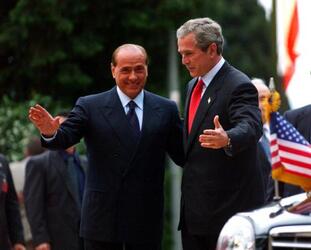 GEORGE BUSH SILVIO BERLUSCONI