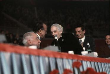 DOLORES IBARRURI PRESIDENTE DEL PARTITO COMUNISTA SPAGNOLO LA PASIONARIA