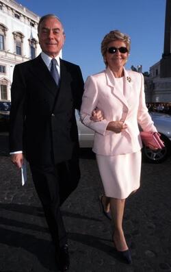 GIANNI LETTA CON LA MOGLIE