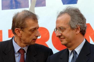 PIERO FASSINO POLITICO DS WALTER VELTRONI POLITICO DS