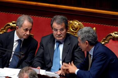 ARTURO PARISI ROMANO PRODI MASSIMO D ALEMA