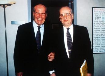 PROFESSORE UMBERTO VERONESI CON IL PROFESSORE FAULKMAN