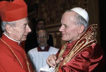 PAPA GIOVANNI PAOLO II SECONDO PONTEFICE CARDINALE cardinale WYSZYNSKI STEPHAN