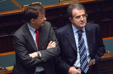 ROMANO PRODI POLITICO DARIO FRANCESCHINI POLITICO