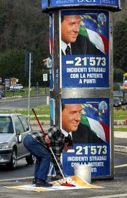 MANIFESTI ELETTORALI CASA DELLE LIBERTA SILVIO BERLUSCONI