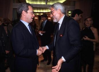 ENRICO MENTANA CON GUIDO PAGLIA GIORNALISTA