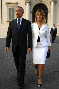 PIERO MARRAZZO POLITICO CON MOGLIE ROBERTA SERDOZ