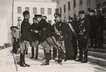 PREMIAZIONE DEI LITTORIALI ALL UNIVERSITA DI ROMA 1938 FASCISMO