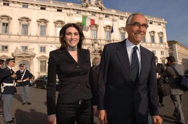 FRANCO CARRARO CON LA FIGLIA ALBERTINA CARRARO