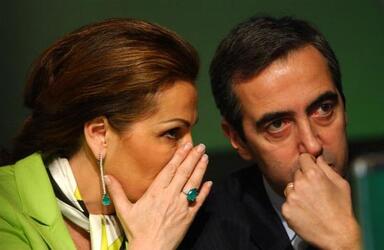 DANIELA SANTANCHE CON MAURIZIO GASPARRI