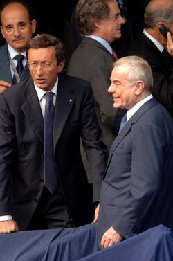 GIANNI LETTA POLITICO GIANFRANCO FINI POLITICO AN