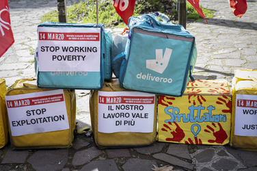 sciopero rider Glovo Deliveroo