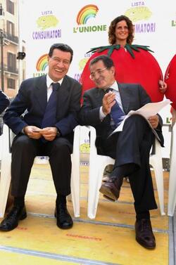 ROMANO PRODI POLITICO UNIONE VANNINO CHITI POLITICO DS
