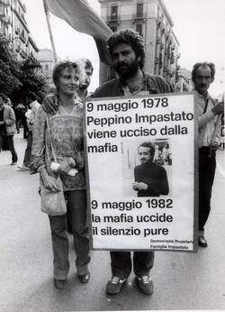 MAFIA DIMOSTRAZIONE GIUSEPPE IMPASTATO 1982