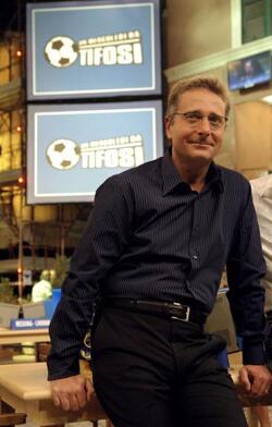 Paolo Bonolis nella trasmissione un mercoledi da tifosi