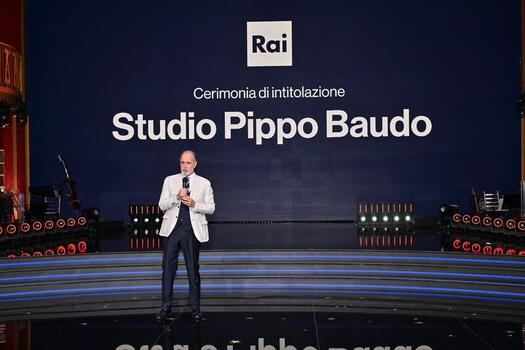 Rome Rai Saxa Rubra Studios. Studio Named After Pippo Baudo Rome Rai Saxa Rubra Studios. Studio Named After Pippo Baudo