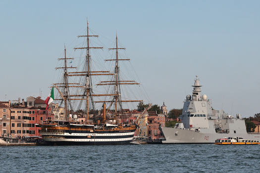 Venice VE Arrival Of The Amerigo Vespucci Venice VE Arrival Of The Amerigo Vespucci