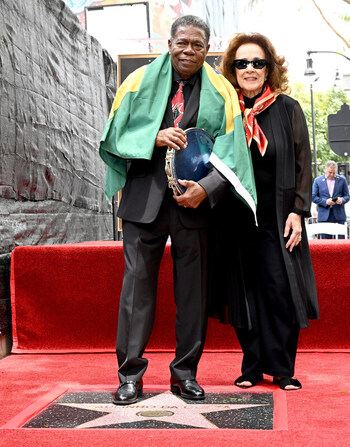 Brazilian Percusionist Paulinho Da Costa Honored With A Star On The Hollywood Walk Of Fame In California USA 13 MAY 2026.
