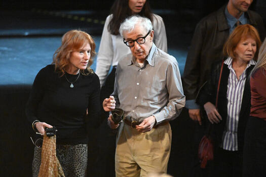 Director Woody Allen holds a press conference ahead of the filming of his new film in Madrid