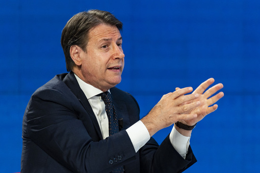 Giuseppe Conte Guest On The Television Show L Aria Che Tira Giuseppe Conte Guest On The Television Show L Aria Che Tira