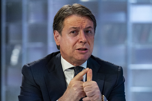 Giuseppe Conte Guest On The Television Show L Aria Che Tira Giuseppe Conte Guest On The Television Show L Aria Che Tira