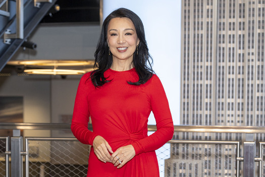 Ming Na Wen Visits The Empire State Building In New York Ming Na Wen Visits The Empire State Building In New York