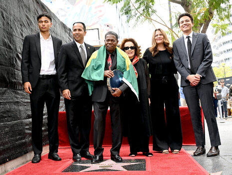Brazilian Percusionist Paulinho Da Costa Honored With A Star On The Hollywood Walk Of Fame In California USA 13 MAY 2026.