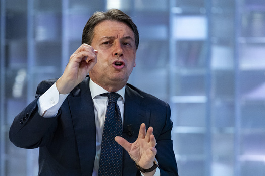 Giuseppe Conte Guest On The Television Show L Aria Che Tira Giuseppe Conte Guest On The Television Show L Aria Che Tira