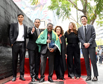 Brazilian Percusionist Paulinho Da Costa Honored With A Star On The Hollywood Walk Of Fame In California USA 13 MAY 2026.