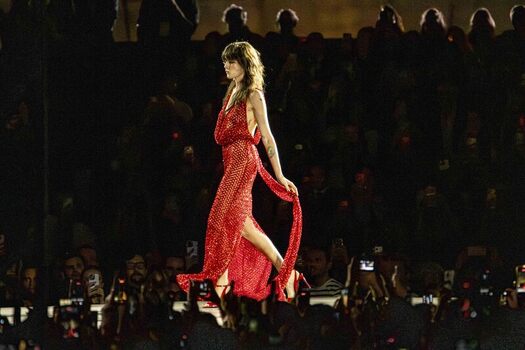 Model Cara Delevingnewalking The Runway At The LOREAL Paris Fashion Show