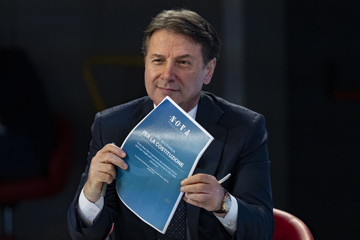 Giuseppe Conte Guest On The Television Show L Aria Che Tira Giuseppe Conte Guest On The Television Show L Aria Che Tira