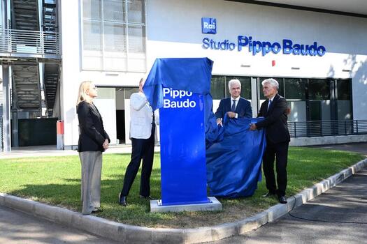 Ceremony To Name The New Television Studio After Pippo Baudo Ceremony To Name The New Television Studio After Pippo Baudo