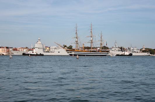 Venice VE Arrival Of The Amerigo Vespucci Venice VE Arrival Of The Amerigo Vespucci