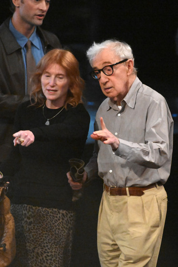 Director Woody Allen holds a press conference ahead of the filming of his new film in Madrid