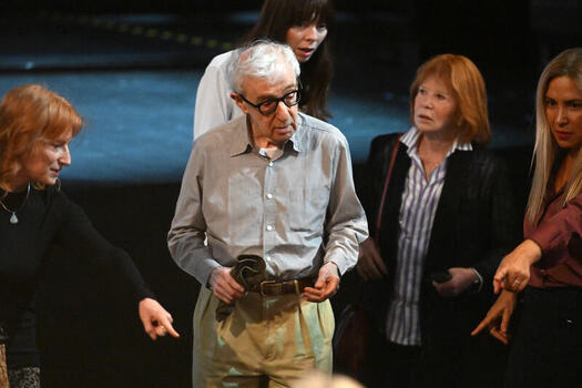 Director Woody Allen holds a press conference ahead of the filming of his new film in Madrid