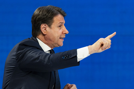 Giuseppe Conte Guest On The Television Show L Aria Che Tira Giuseppe Conte Guest On The Television Show L Aria Che Tira