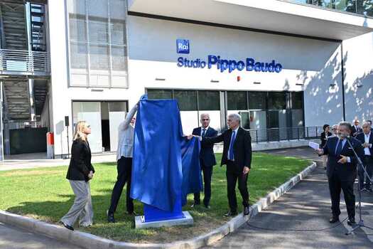 Rome Rai Saxa Rubra Studios. Studio Named After Pippo Baudo Rome Rai Saxa Rubra Studios. Studio Named After Pippo Baudo
