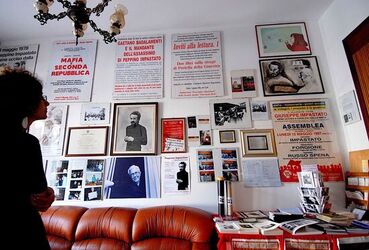 PEPPINO IMPASTATO e il suo mito. Fotografie di Giulio Azzarello ©2014.