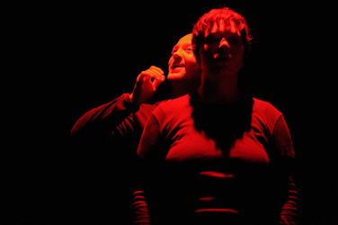 DARIO FERRARI E NINA LOMBARDINO attori italiani. Fotografie di Giulio Azzarello &copy;2014.