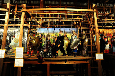 TRADIZIONI IN VIAGGIO mostra di pupi di Mimmo Cuticchio. Fotografie di Giulio Azzarello &copy;2014.