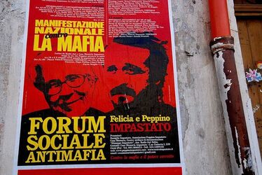 PEPPINO IMPASTATO e il suo mito. Fotografie di Giulio Azzarello ©2014.