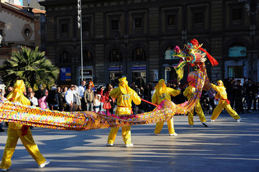 CAPODANNO CINESE panoramiche e particolari. Fotografie di Giulio Azzarello &copy;2014.