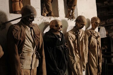 LE CATACOMBE dei cappuccini a Palermo in Sicilia. Fotografie di Giulio Azzarello &copy;2014.