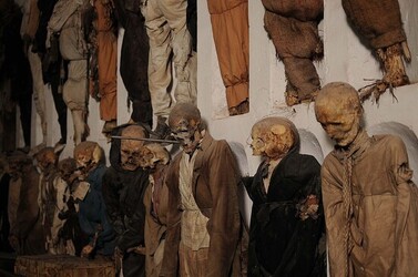 LE CATACOMBE dei cappuccini a Palermo in Sicilia. Fotografie di Giulio Azzarello &copy;2014.